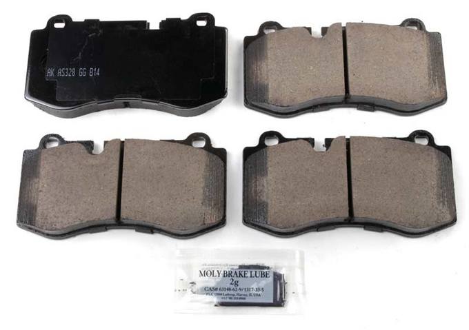 Mercedes Disc Brake Pad Set - Front (Ceramic) (EURO) 004420802064 - Akebono Euro Ultra-Premium EUR1223